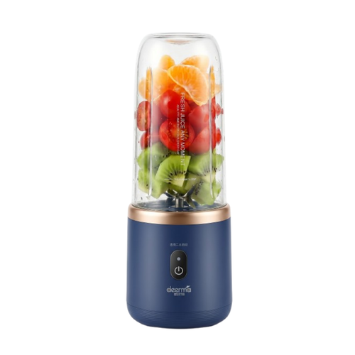 Licuadora Portátil Deerma Nu06 inalámbrica 2 en 1 cuchilla acero inox 400 ml tritura hielo